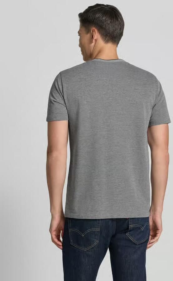 Gant T-shirt met ronde hals en labelstitching - Foto 3