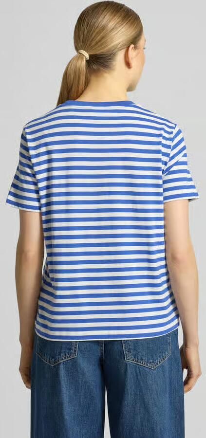 Gant T-shirt met ronde hals en labelstitching