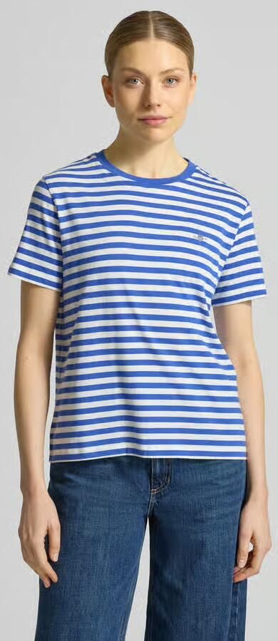 Gant T-shirt met ronde hals en labelstitching - Foto 6