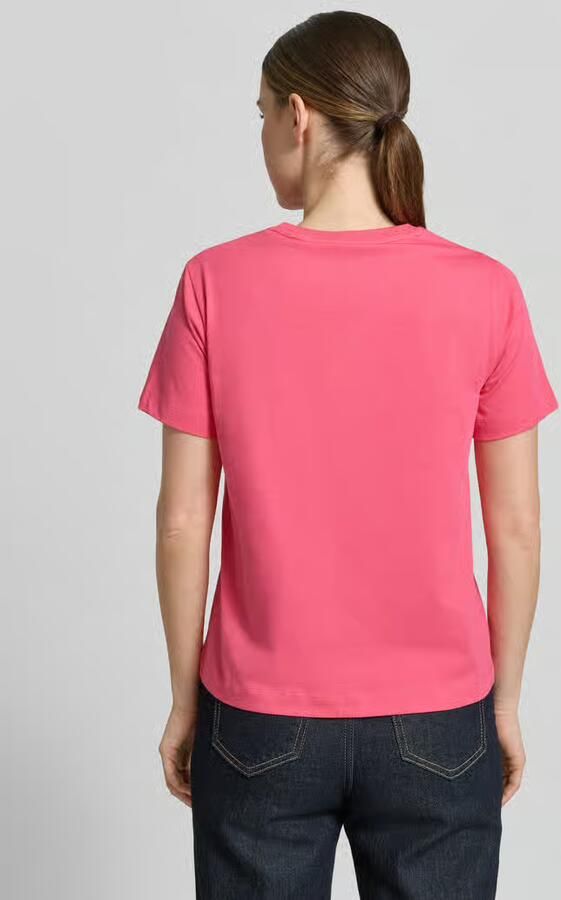 Gant T-shirt met ronde hals en labelstitching - Foto 3