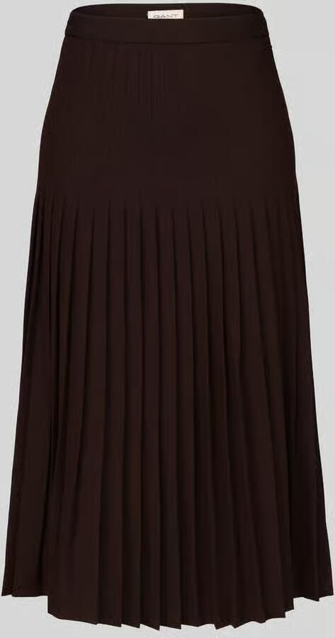 Gant Uitlopende plissé-rok met viscose - Foto 3