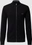 Gant Vest COTTON PIQUE ZIP CARDIGAN met logoborduursel op borsthoogte - Thumbnail 1