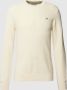 Gant Gebreide pullover met labelstitching - Thumbnail 1
