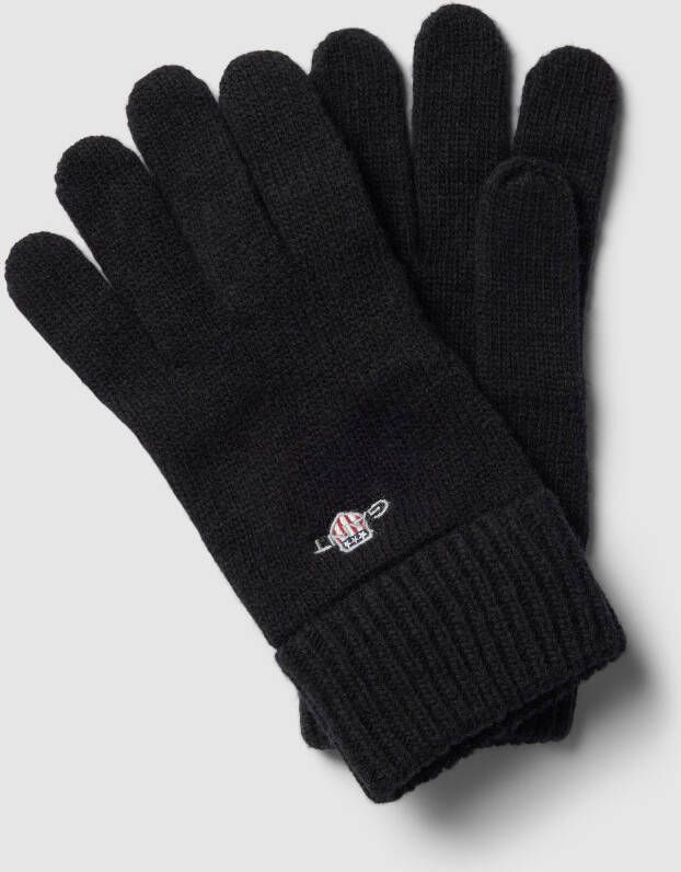 Gant Zwarte Handschoenen Klassieke Stijl Black Heren
