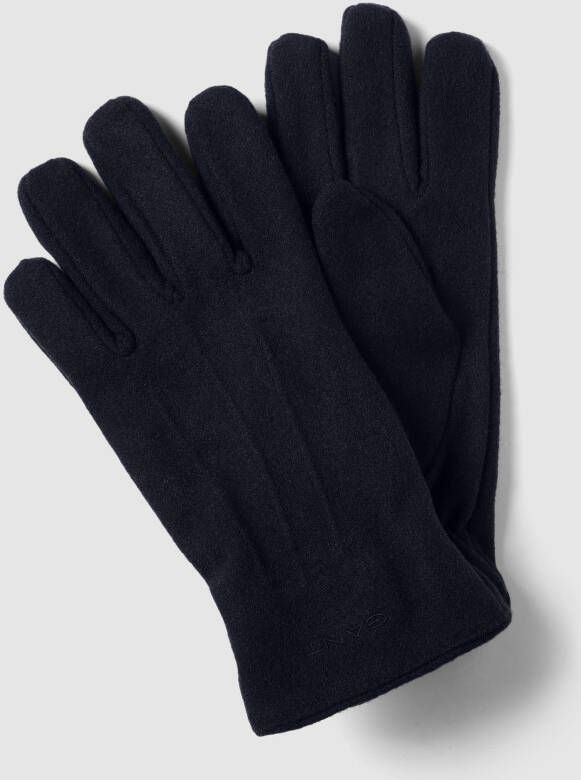 Gant Handschoenen met labelstitching model 'Melton'