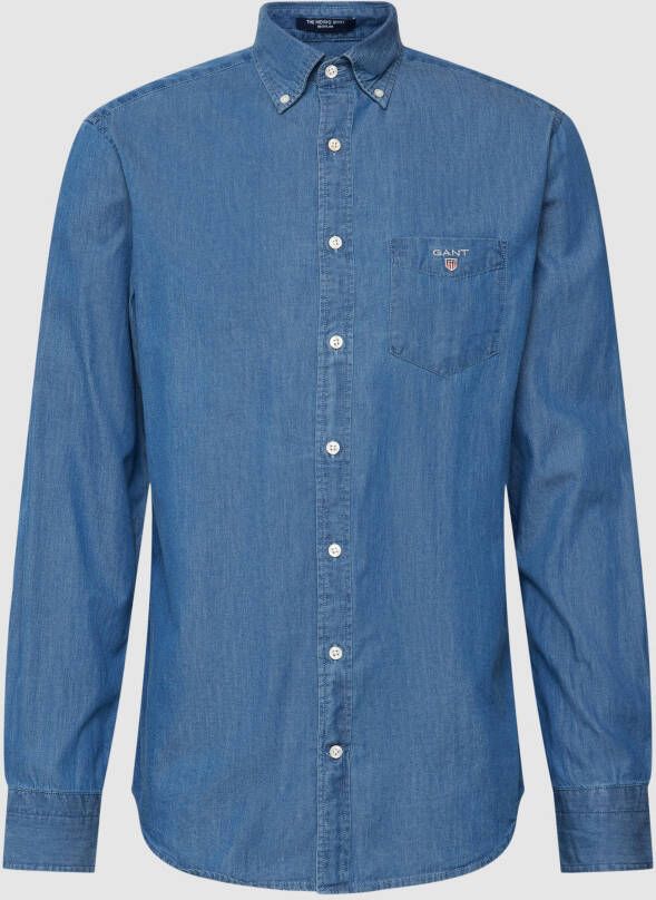 GANT Jeansoverhemd Regular Fit 100% katoen Van denim