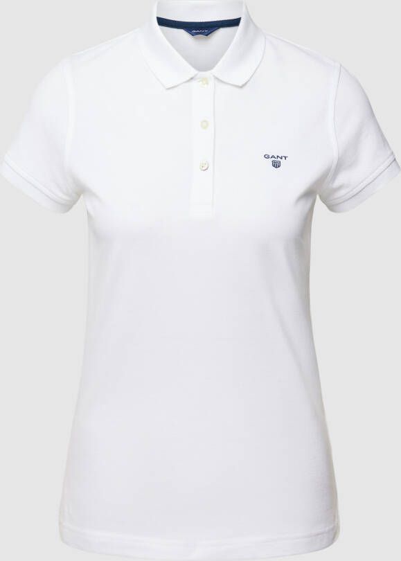 Gant Poloshirt MD. SUMMER PIQUE met contrast logoborduursel op borsthoogte