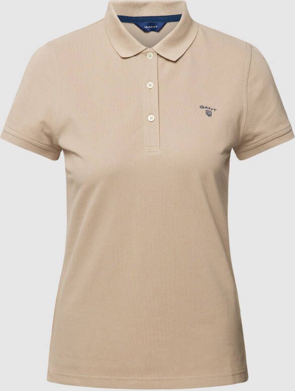 Gant Poloshirt MD. SUMMER PIQUE met contrast logoborduursel op borsthoogte