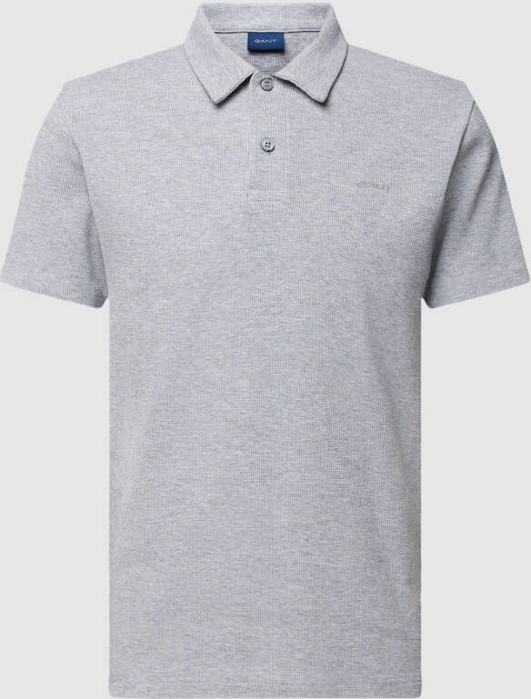 Gant Poloshirt met labelstitching model 'TEXTURE'