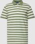Gant Groene Multi Streep Korte Mouw Piqué T-Shirt Polo Green Heren - Thumbnail 2