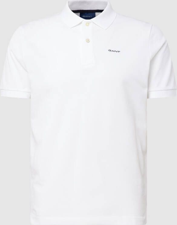Gant Poloshirt met zijsplitten model 'Pique'