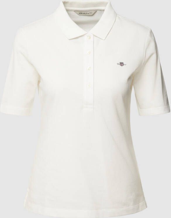 Gant Poloshirt SLIM SHIELD KA PIQUE POLO met geborduurd grafisch logo op de borst