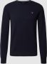 Gant Donkerblauwe Wollen Trui Blue Heren - Thumbnail 1