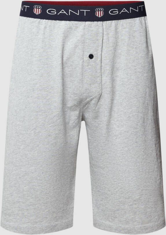 Gant Pyjamabroek met elastische band met label model 'SHIELD'