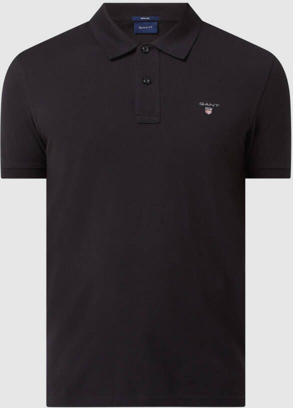 Gant Slim fit poloshirt van piqué
