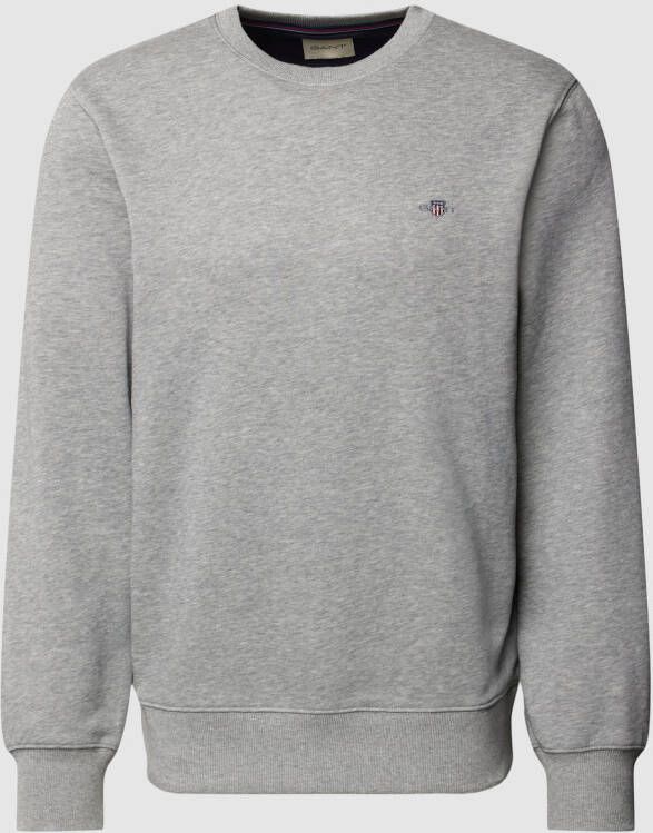 Gant Regular fit sweatshirt met labelstitching model 'SHIELD'