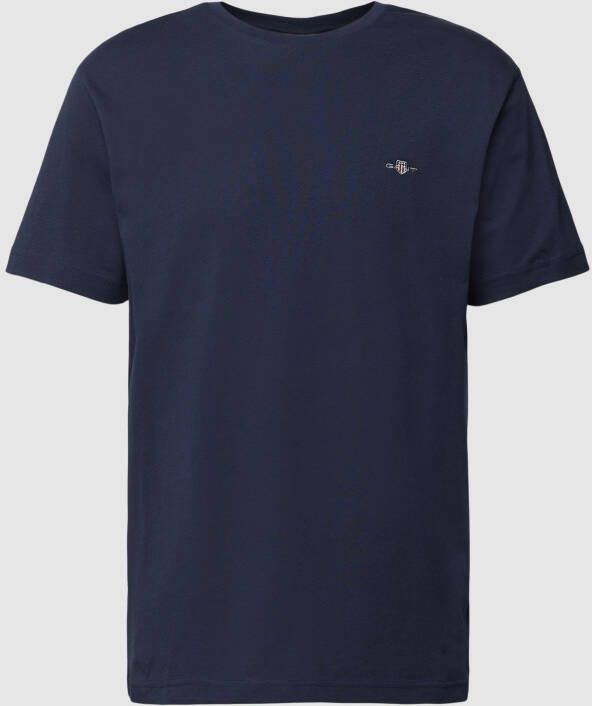 Gant T-shirt REG SHIELD SS T-SHIRT met logoborduursel op borsthoogte