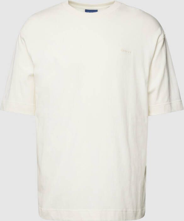 Gant Regular fit T-shirt met logostitching