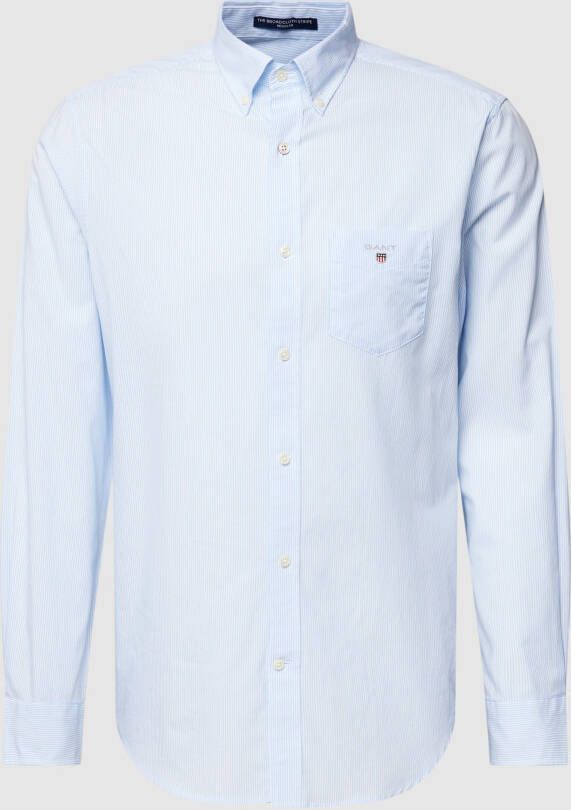 Gant Zakelijk overhemd met streepmotief model 'The Broadcloth Banker'