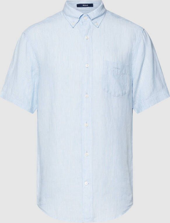 Gant Regular fit vrijetijdsoverhemd van linnen met button-downkraag
