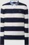 Gant Gestreepte donkerblauwe rugbykraag trui Blue Heren - Thumbnail 2