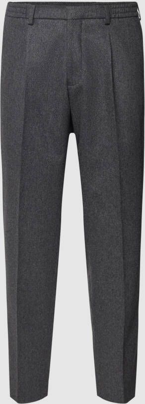 Gant Slim fit pantalon met bandplooien model 'Flanell Suit Pants'