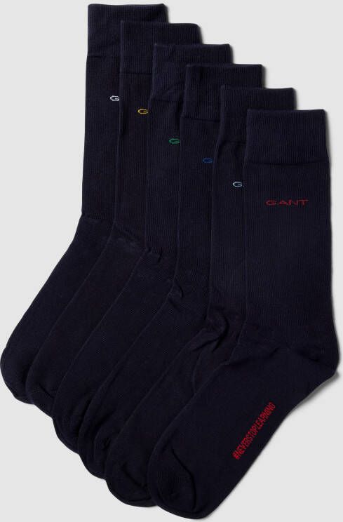 Gant Sokken met elastische ribboordjes in een set van 6 paar