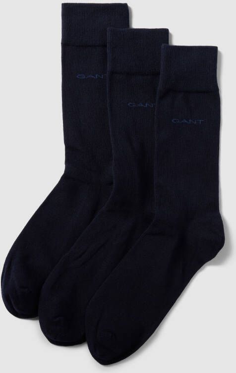 Gant Sokken met labelprint in een set van 3 paar