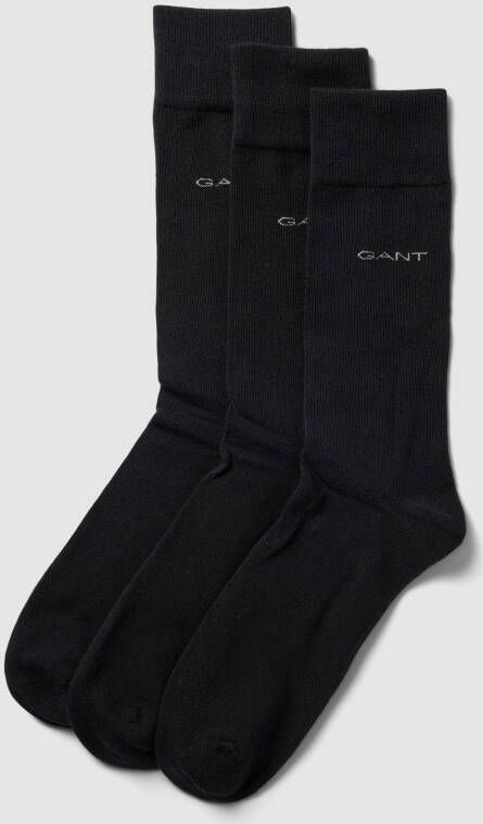 Gant Sokken met labelprint in een set van 3 paar