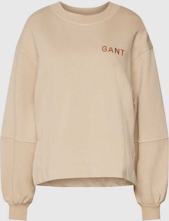 Gant Sweatshirt met labelstitching