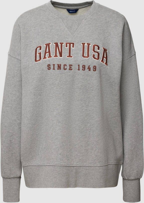 Gant Sweatshirt met labelstitching