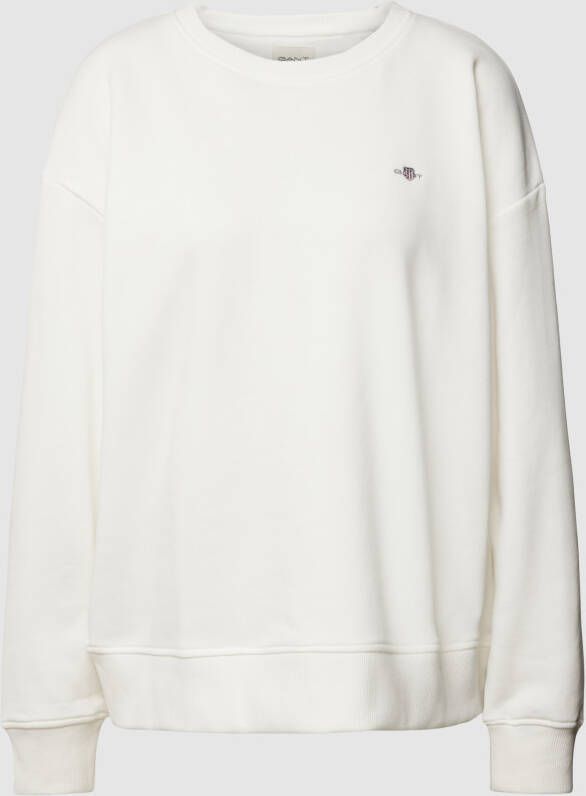Gant Sweatshirt met ribboorden model 'SHIELD'