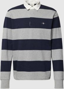 Gant Sweatshirt met streepmotief model 'SHIELD'