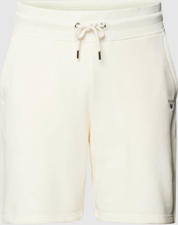 Gant Sweatshorts met labelstitching