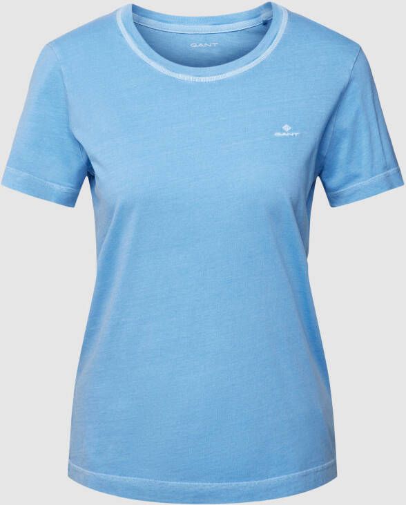 Gant T-shirt met labelstitching model 'Sunfaded'