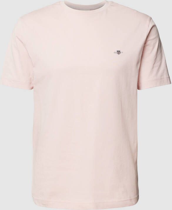 Gant T-shirt van katoen met labeldetail