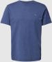 GANT regular fit T-shirt met logo en borduursels dark jeans blue melange - Thumbnail 2