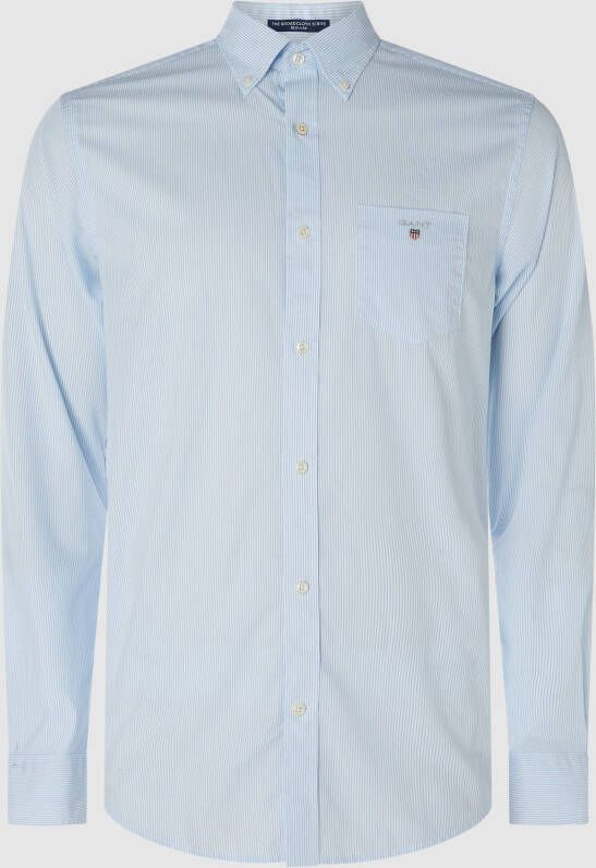 Gant Zakelijk overhemd met streepmotief model 'The Broadcloth Banker'