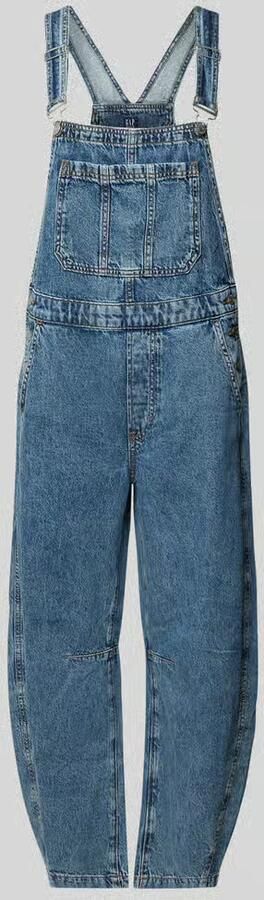 GAP barrel fit denim-tuinbroek met verstelbare bandjes - Foto 2