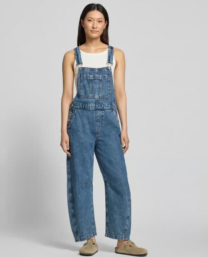 GAP barrel fit denim-tuinbroek met verstelbare bandjes - Foto 2