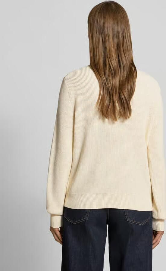 GAP Gebreide pullover met logo en ronde hals