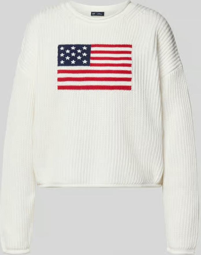GAP Gebreide pullover met verlaagde schouders