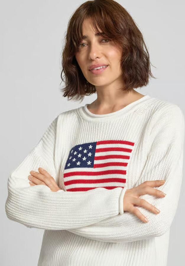 GAP Gebreide pullover met verlaagde schouders - Foto 2
