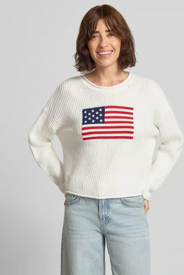GAP Gebreide pullover met verlaagde schouders - Foto 2