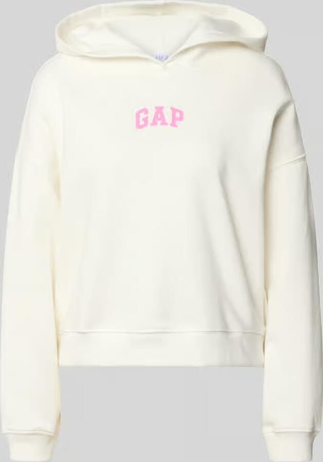 GAP Hoodie met logoprint en geribde boorden - Foto 2