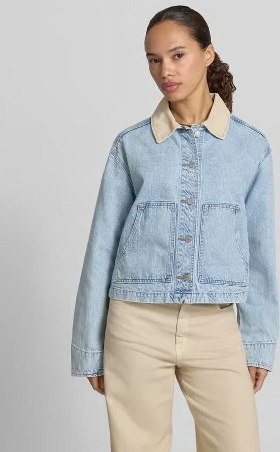 GAP Kort jeansjack met platte kraag - Foto 2