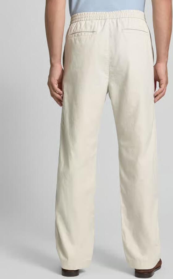 GAP Linnen broek met elastische tailleband en steekzakken