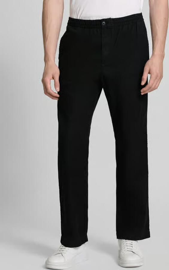 GAP Linnen broek met elastische tailleband en steekzakken - Foto 3