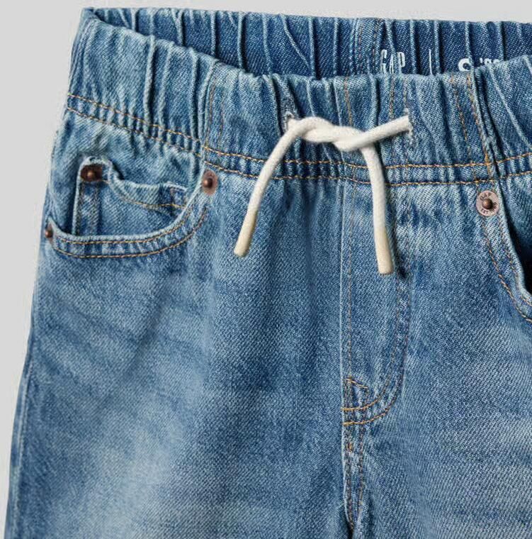 GAP Loose fit korte jeans met elastische band