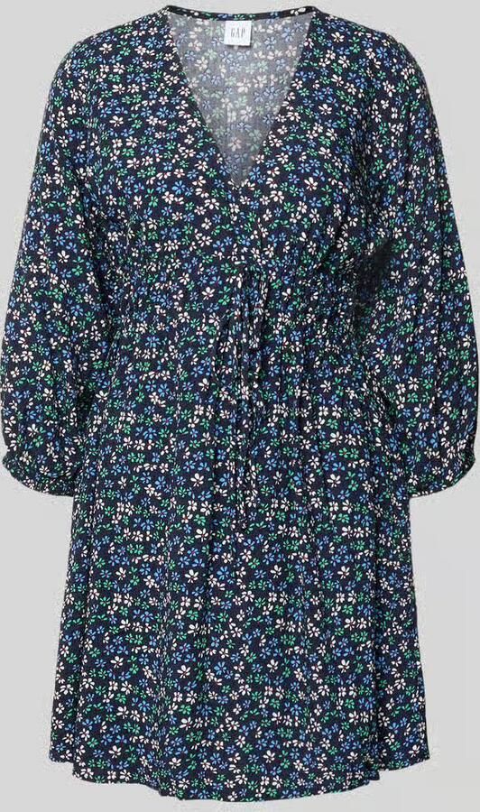 GAP mini-jurk van pure viscose met een florale all-over print